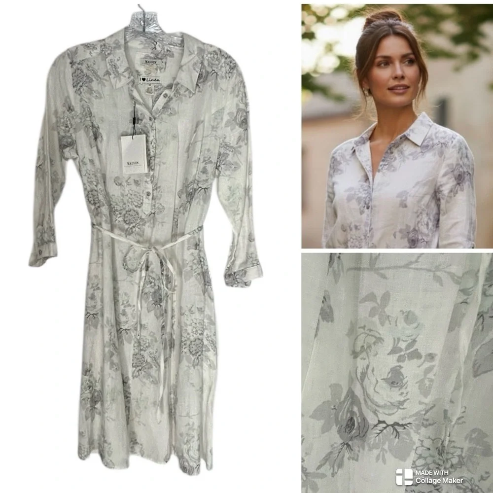 Malvin NWT 100% linen dress - Picture 1 of 8